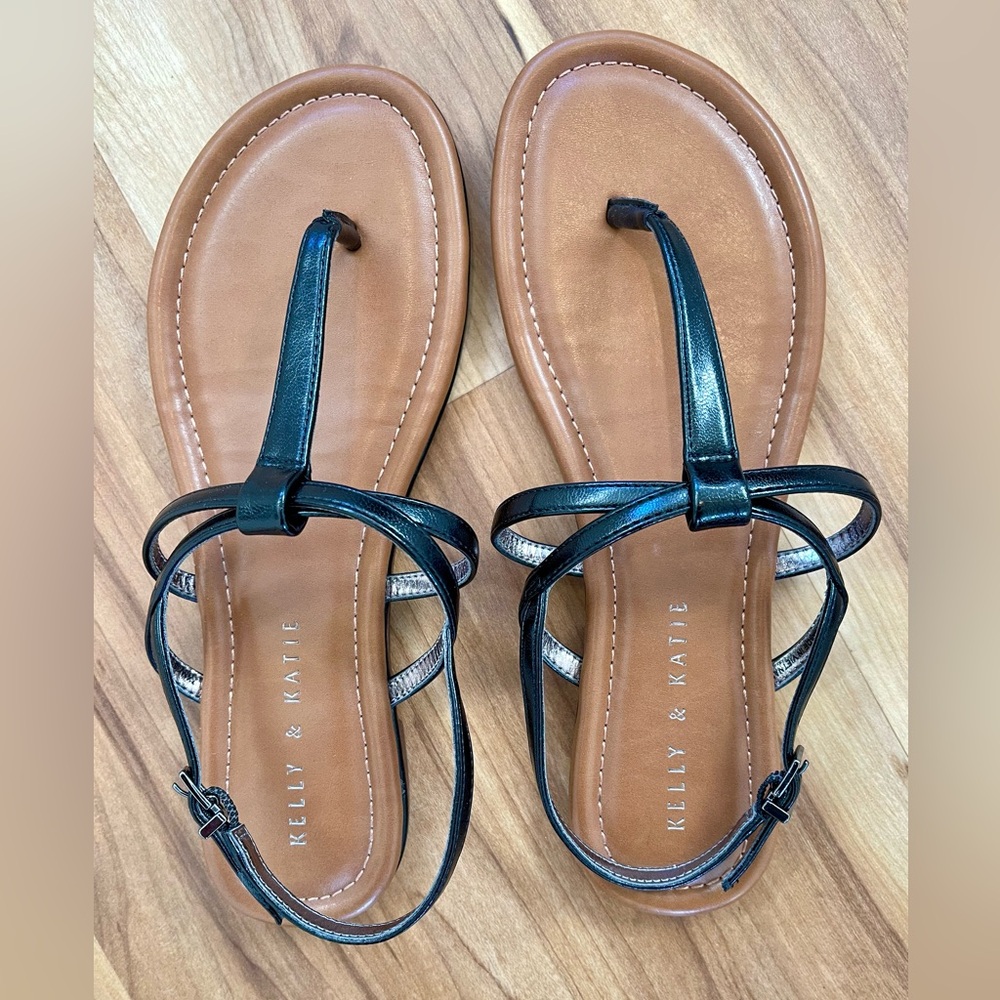 Kelly & Katie Black Sandals for Women